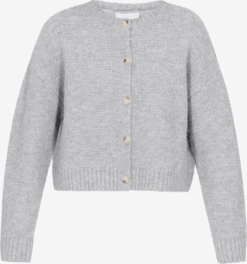 usha WHITE LABEL Gebreid vest in Grijs: voorkant