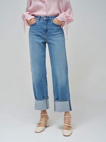 Salsa Jeans Wide leg Jeans 'True' in Blauw: voorkant