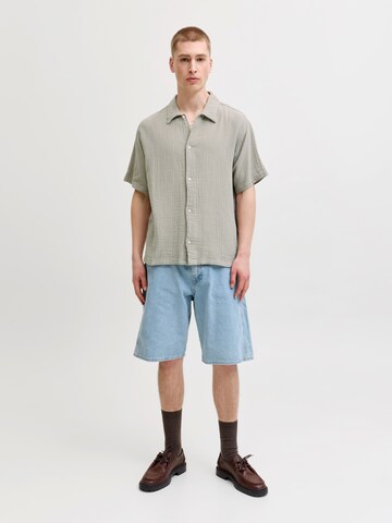 JACK & JONES Regular fit Overhemd 'JORNANTUCKET' in Beige