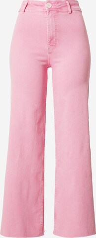 Tally WeijlWide Leg/ Široke nogavice Traperice - roza boja: prednji dio