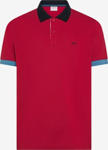 T-Shirt 'SUN68 POLO 3 COLOR WAY S/S POLO' SUN68 en rouge : devant
