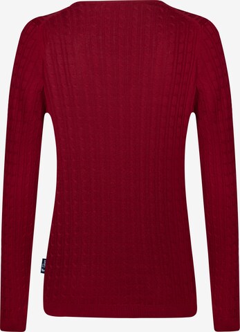 DENIM CULTURE Sweter 'Verla' w kolorze czerwony