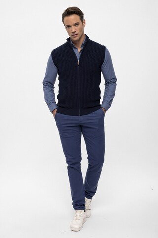 Felix Hardy Gebreid vest in Blauw