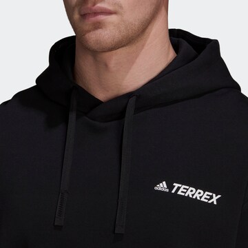 ADIDAS TERREX Athletic Sweatshirt in Black