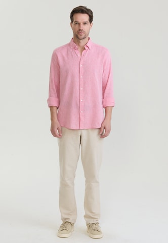 Coupe regular Chemise business Felix Hardy en rose