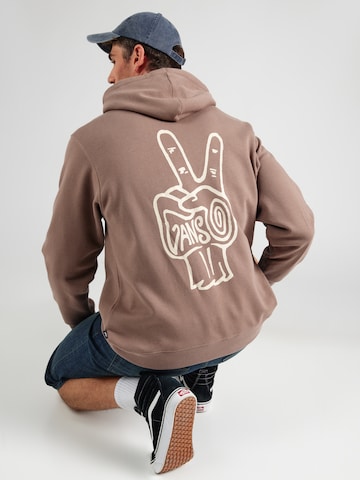 VANS Sweatshirt 'Linea' in Bruin: voorkant
