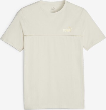 PUMA Shirt 'ESS+' in Beige: predná strana