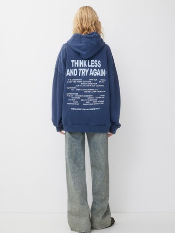 Sweat-shirt Pull&Bear en bleu