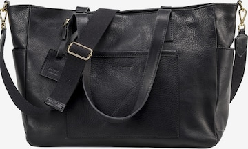 Cabas 'Leather Tote Black Fifth Avenue Collection' THE DUST COMPANY en noir : devant