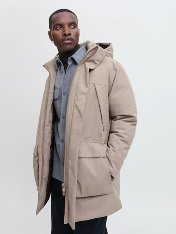 JACK & JONES Zimska jakna 'JPRCCMOON' | rjava barva