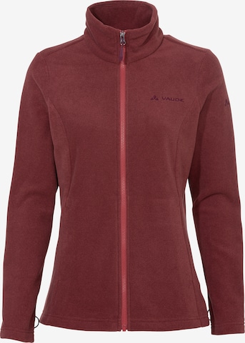VAUDE Athletic Fleece Jacket in Red: front