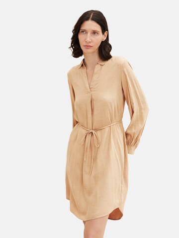 TOM TAILOR Dress in Beige: front