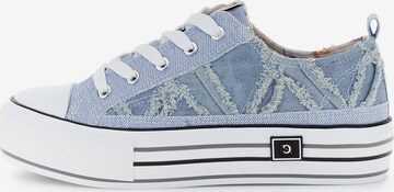 Baskets basses CAFè NOIR en bleu : devant