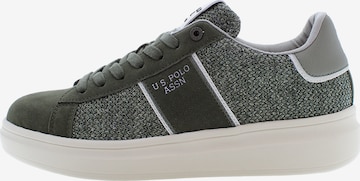 Sneaker bassa 'Caius' di U.S. POLO ASSN. in verde: frontale