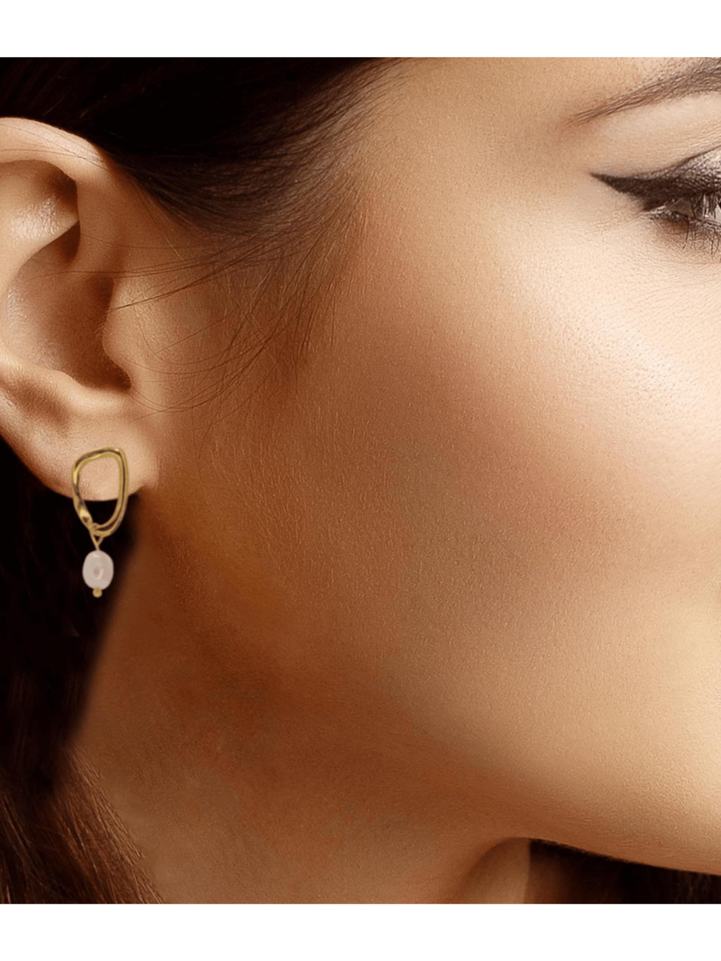 ARS-ARGENTI Earrings 'CHIC CHEEK HANGERS' in Gold