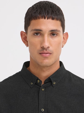 BLEND Regular fit Button Up Shirt 'Burley' in Black