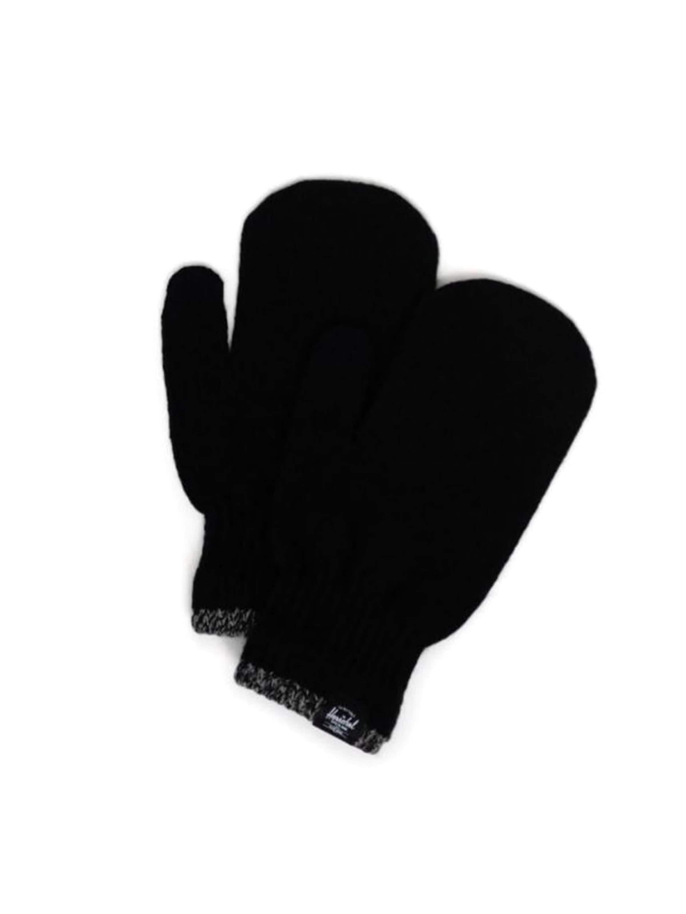 Herschel Rękawiczki 'Elmer Mittens Stripe Black' w kolorze czarny: przód