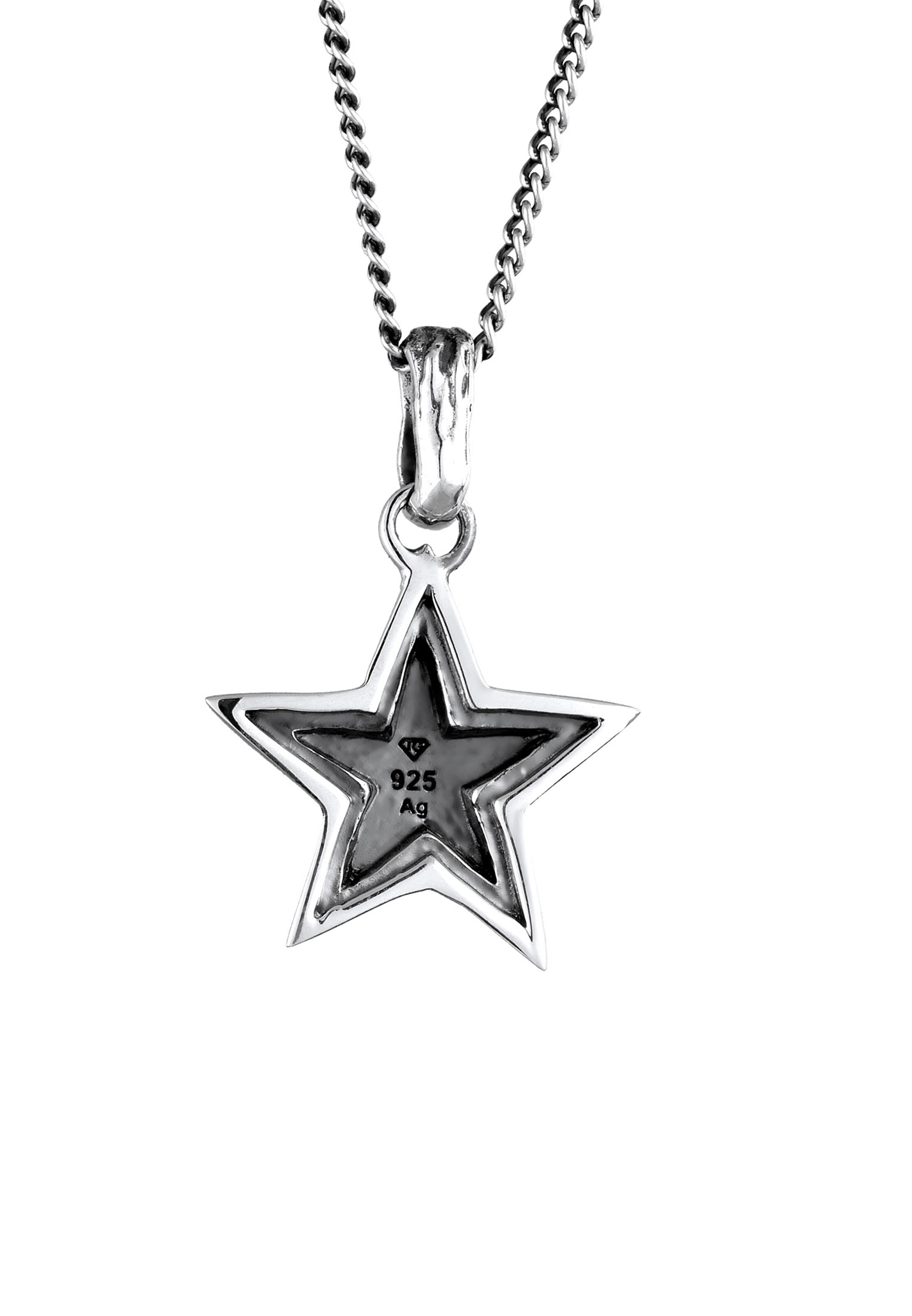 KUZZOI Ketting 'Stern' in Zilver