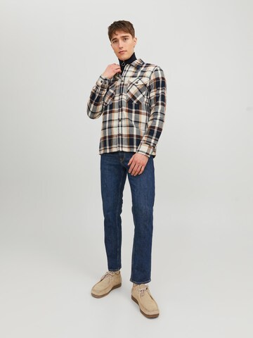 JACK & JONES Normalny krój Jeansy 'Clark' w kolorze niebieski