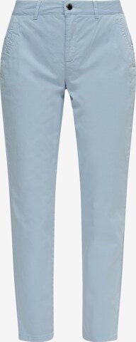 comma casual identity Tapered Chino trousers in Blue: front