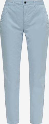 comma casual identity Tapered Chino in Blauw: voorkant