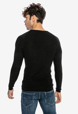 Redbridge Strickpullover 'West Covina' in Schwarz