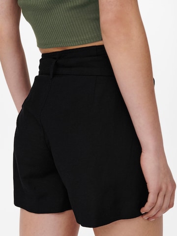 ONLY Loose fit Pleat-Front Pants in Black