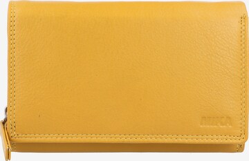 MIKA Wallet in Yellow: front