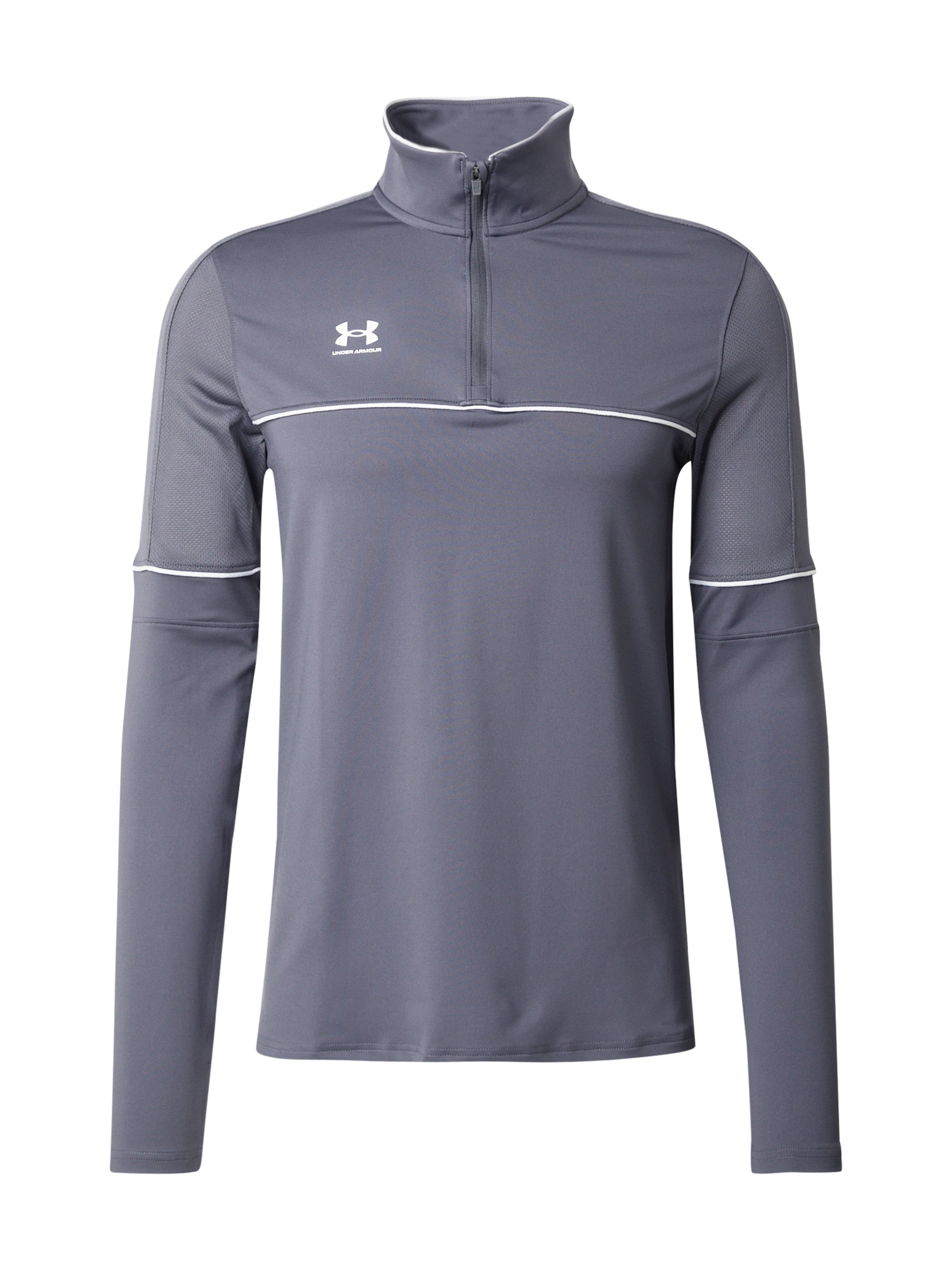 UNDER ARMOURTehnička sportska majica 'Challenger' - siva boja: prednji dio