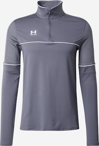 UNDER ARMOUR Λειτουργικό μπλουζάκι 'Challenger' σε γκρι: μπροστά
