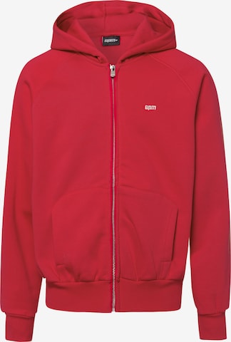 6pm Sweat jacket in Red: front