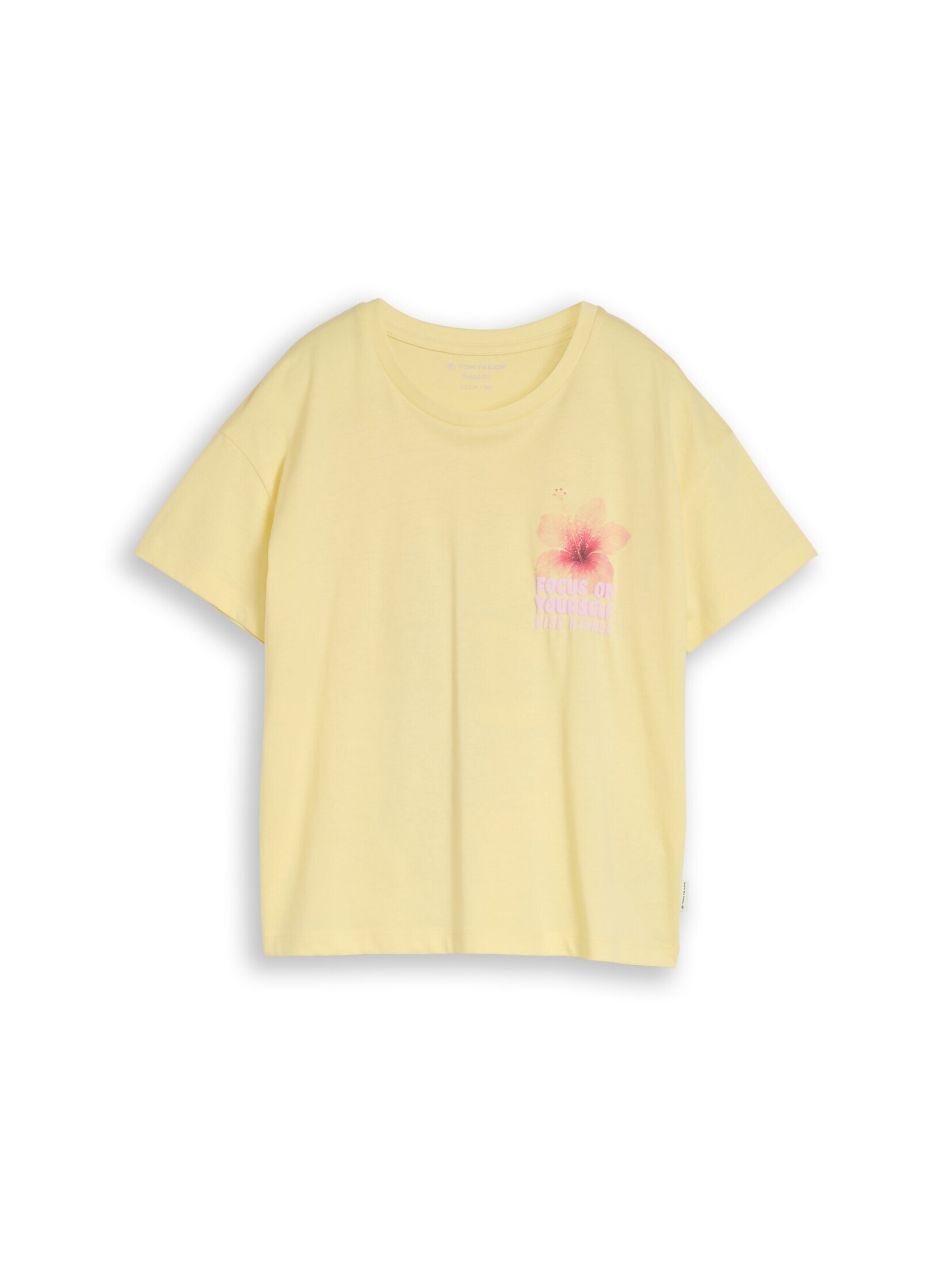 T-Shirt TOM TAILOR en jaune : devant