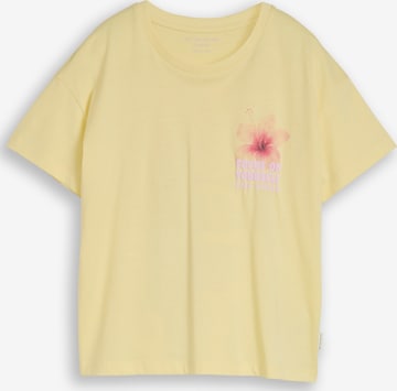 TOM TAILOR T-Shirt in Gelb: Vorderseite