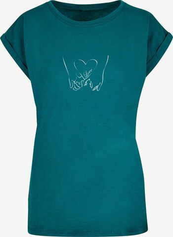 Merchcode T-Shirt 'Love 2' in Blau: predná strana
