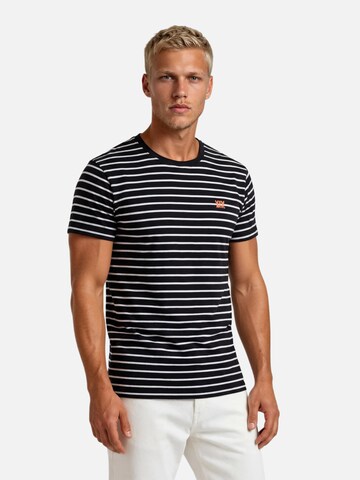 HEFTYKA Shirt 'STRIPE TEE'‌‌‌‌‌‌‌‌‌ in Schwarz