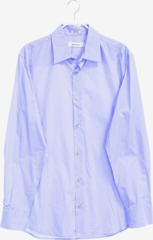 Calvin Klein Button Up Shirt in S in Purple: front