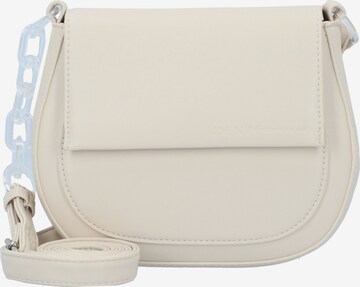 TOM TAILOR DENIM Schoudertas 'Anne' in Beige: voorkant