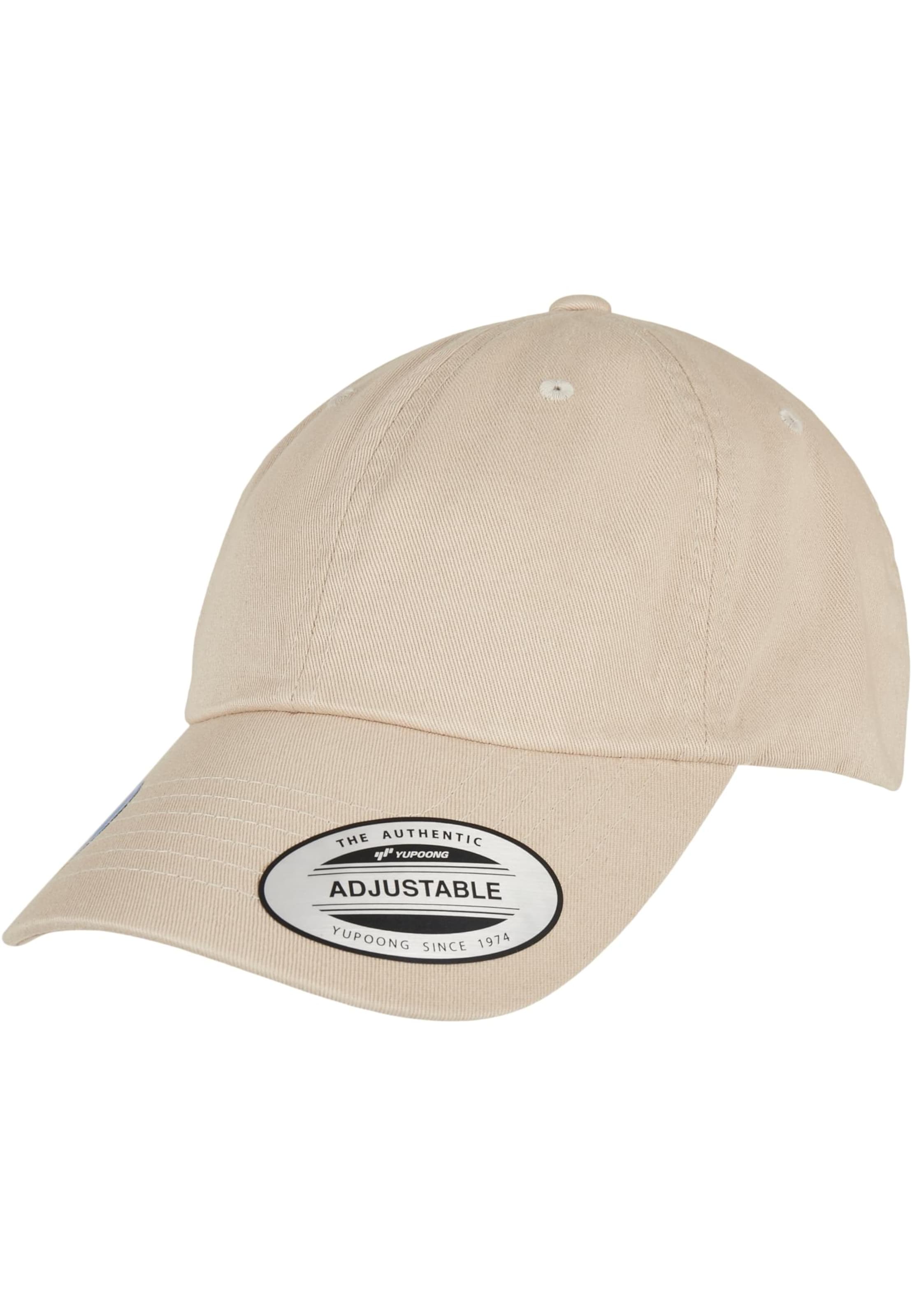 Casquette Flexfit en beige : devant