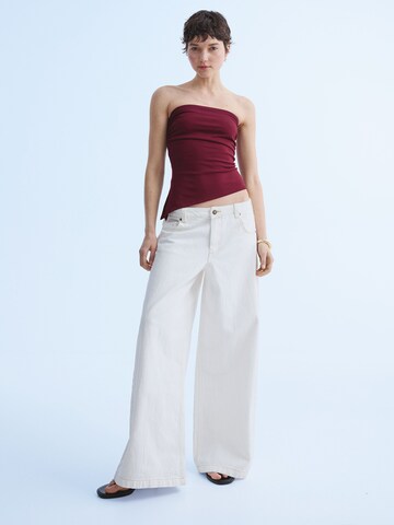 Haut Bershka en rouge