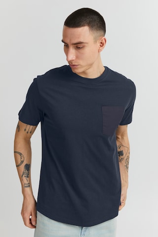 !Solid Shirt 'BASTO' in Blauw: voorkant