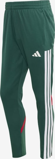 ADIDAS SPORTSWEAR Sportske hlače 'TIRO' u tamno zelena / crvena / bijela, Pregled proizvoda