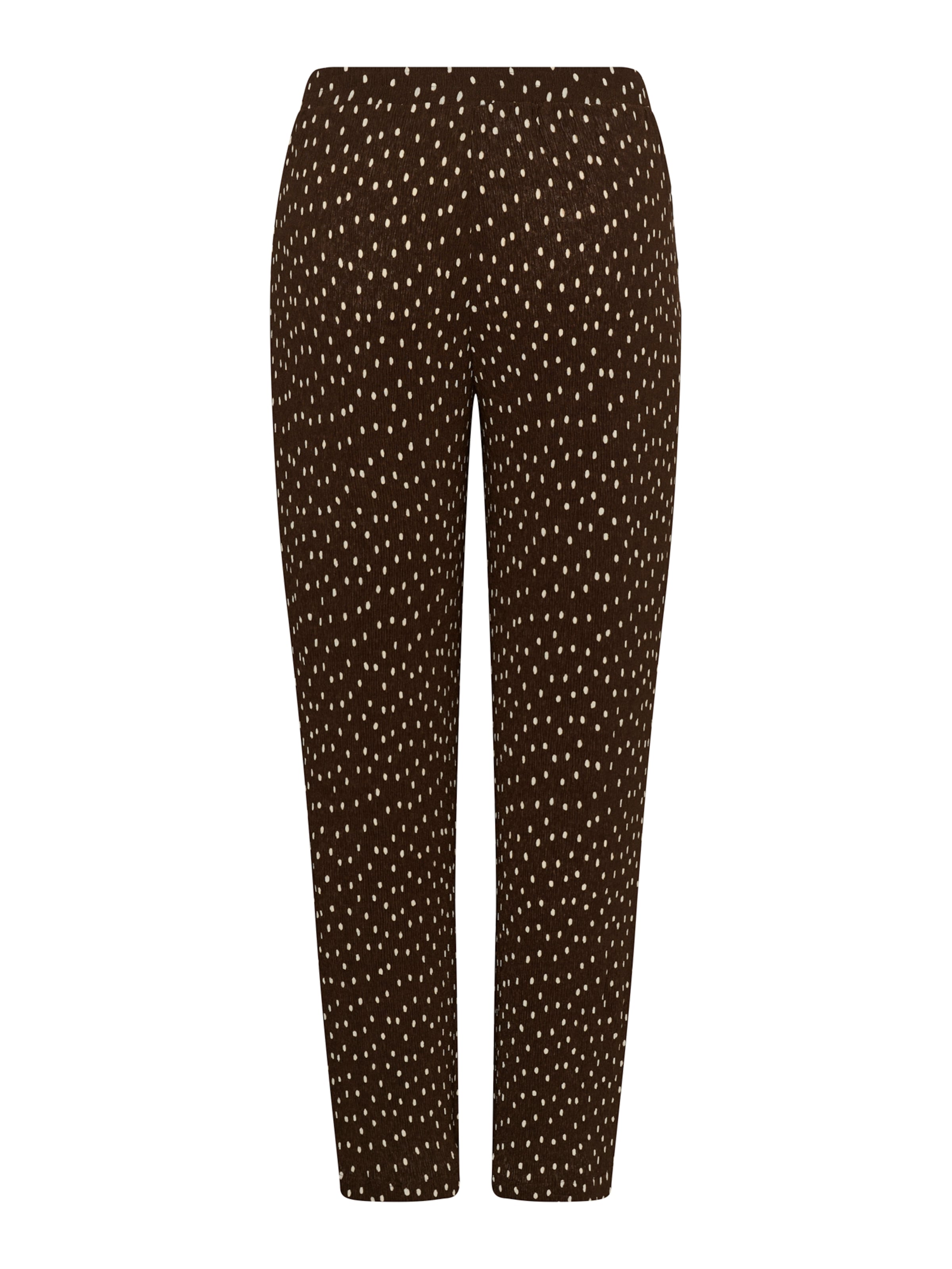 KAFFE CURVE Wide leg Broek 'KCMyra' in Bruin