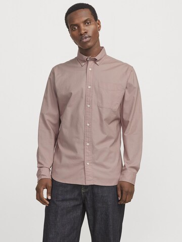 JACK & JONES Regular Fit Hemd 'JPRBLUBrook' in Rot: Vorderseite