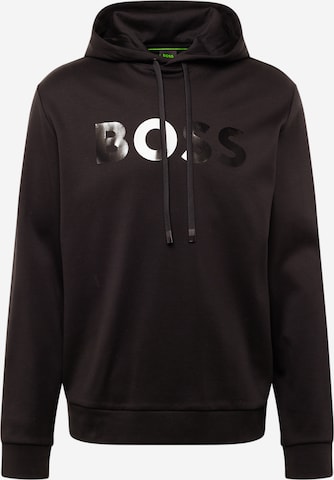 BOSS Sweatshirt 'Soody Mirror' in Black: front
