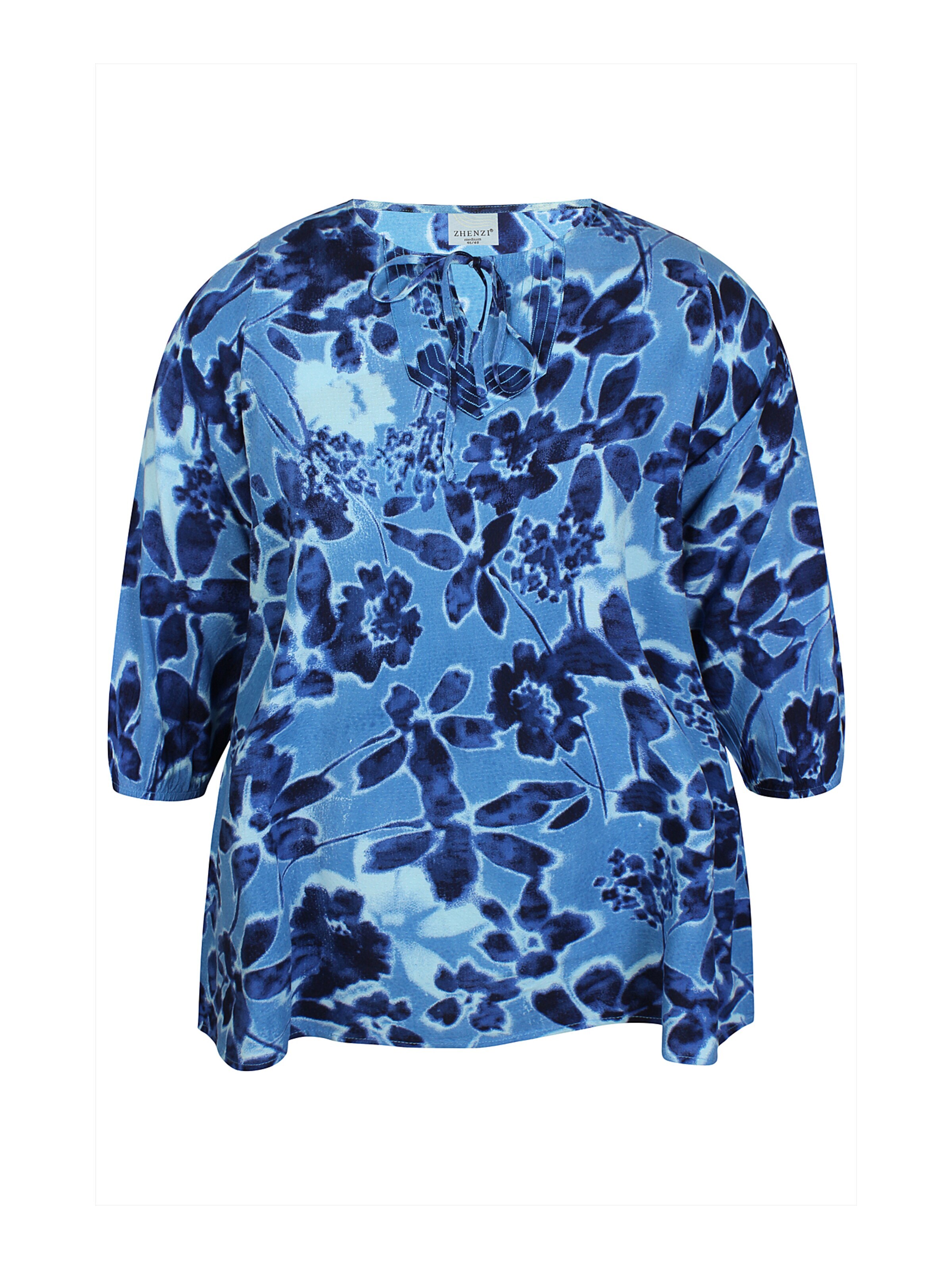 Zhenzi Blouse 'Kiara 1461' in Blauw: voorkant