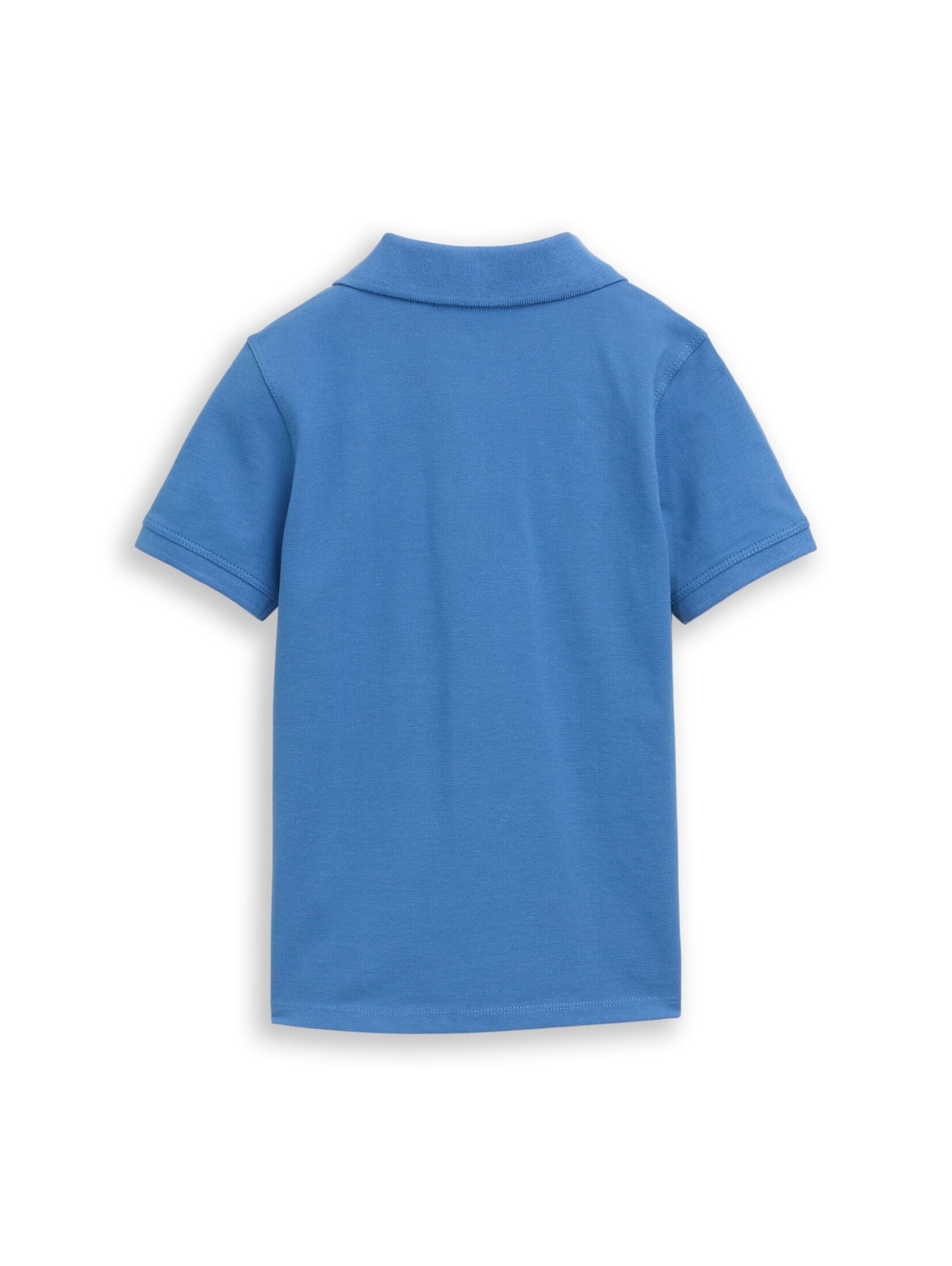 TOM TAILOR Shirt 'Piqué' in Blue