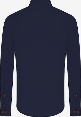 mėlyna DENIM CULTURE Standartinis modelis Marškiniai 'GIANFRANCO'