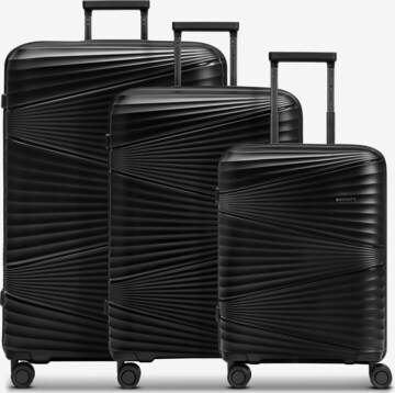 Pactastic Kofferset in Zwart: voorkant