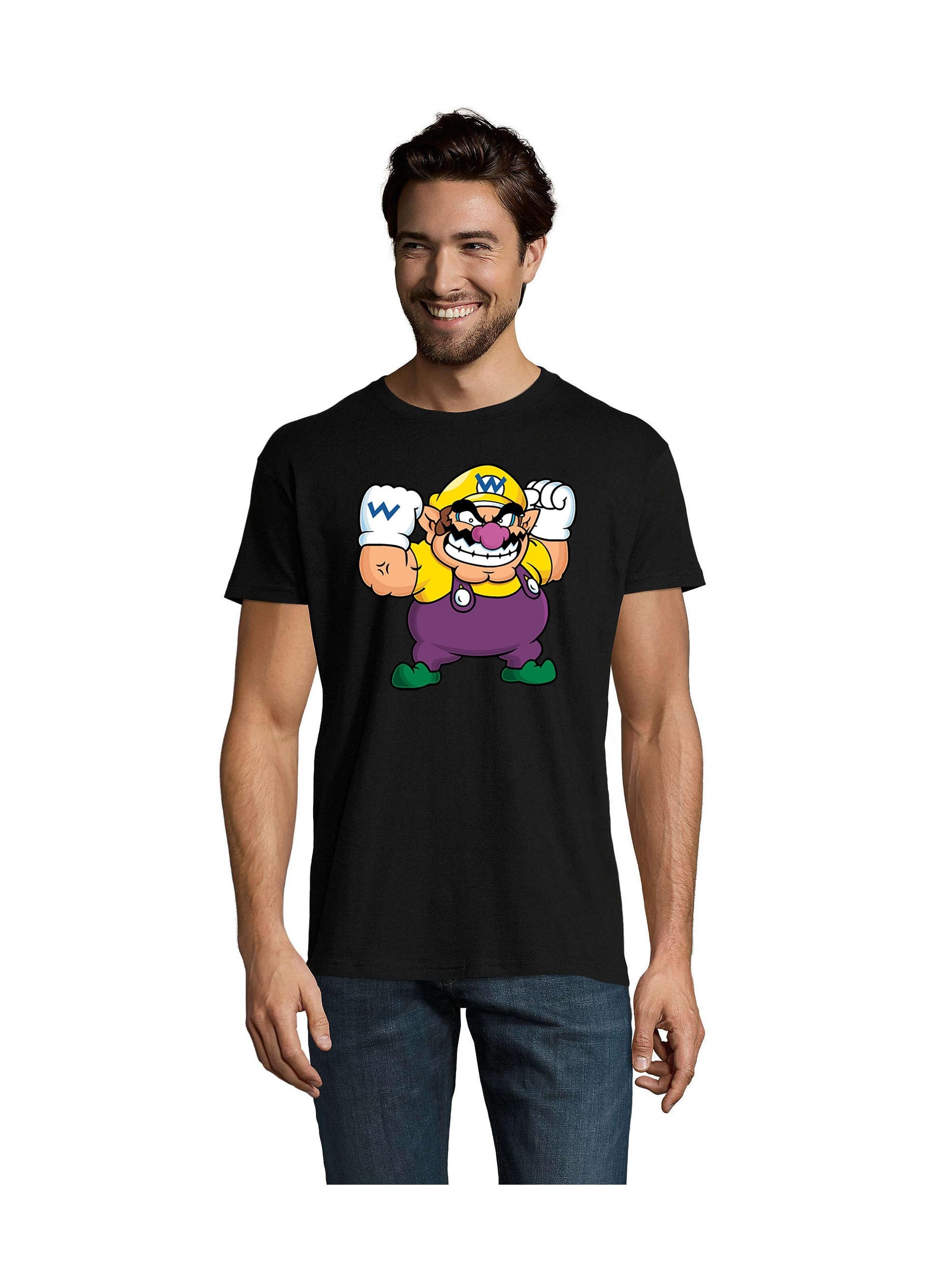 Blondie & Brownie Shirt 'Wario'‌‌‌‌ in 5XL in schwarz, Produktansicht