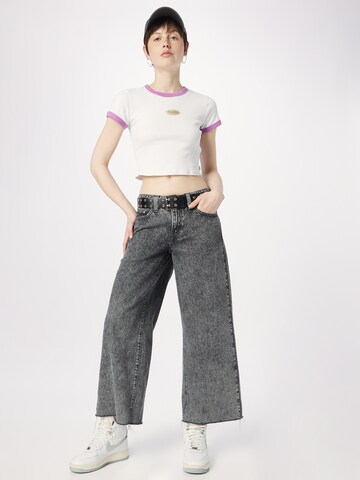 LEVI'S ® Loosefit Jeans 'Silvertab Low Baggy Crop' in Grau